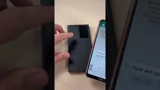 WhatsApp Notifications through S-View Flip Cover on Samsung S22 Ultra #shorts
