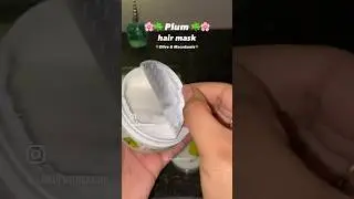 Plum hair mask | olive and macadamia 🫒✨ #haircare #hairmask #haircareindia #haircareproducts
