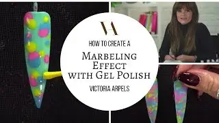 Marbeling Effect using Gel Polish - Easy Nail Art with Gel Polish