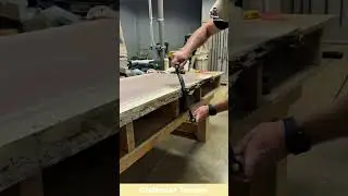 Shaving Off Bark with a Drawknife #shorts #woodworking #craftsmanship