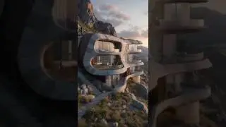 Aerie House &mdash; a cliffside home seamlessly integrated with the landscape.