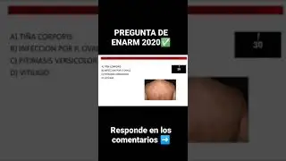 PREGUNTA DE ENARM 2020 ✅🤔 #shorts