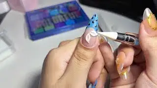 Watch me do a full gel x set ✨🧸tutorial #geldesign #gelxnailtech