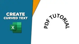 How to create curved text in Excel