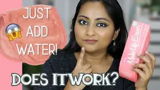 MakeUp Eraser Cloth Makeup Remover Demo | Just Add Water?! | Does it work? First Impressions