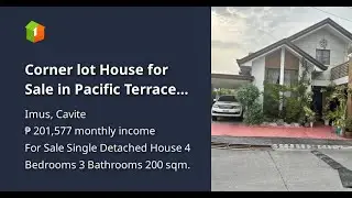 Corner lot House for Sale in Pacific Terraces Community Carsadang Bago Imus Cavite