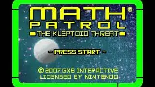 Intro-Demo - Math Patrol: The Kleptoid Threat (USA, Game Boy Advance)