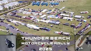 Thunder Beach 2025 Spring Motorcycle Rally (Pier Park Panama City Beach)(4K Drone Cinematic)