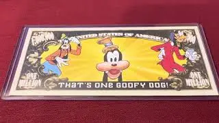 Купюра в один миллион долларов от Disney Goofy &mdash; в идеальном состоянии &mdash; BosleyAuctions.com
