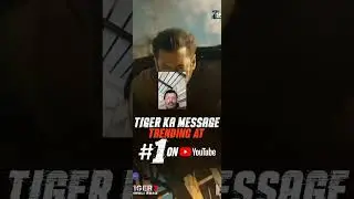 #TigerKaMessage trending on 1️⃣   #Tiger3 #SalmanKhan #KatrinaKaif  #viral #shorts #shortvideo