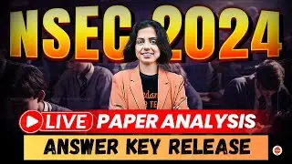 NSEC 2024 Expected cutoff| Answer Key  | Analysis Nidhi Ma'am | VOS #nsec #scienceolympiad