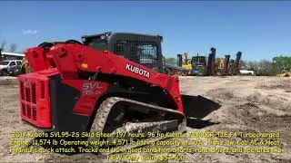 2017 Kubota SVL95-2S Skid Steer