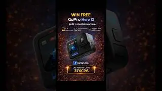 Win GoPro Hero 12 FREE 🎥🔥 5.3K ultra HD, waterproof action cam! Join now 🚀#GoPro TechShorts #Shorts
