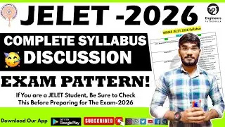 #jelet2026 Complete Syllabus Discussion😱Exam Pattern🔥How Many Marks There for Each Subject🧐#jelet