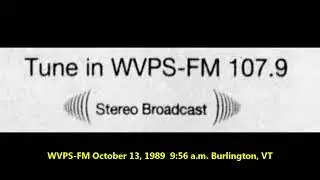 107.9 WVPS-FM Burlington, VT 1989 aircheck