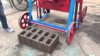 HYQT4-45 Mobile Block making machine test run