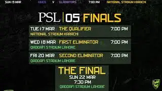 PSL 5 Schedule