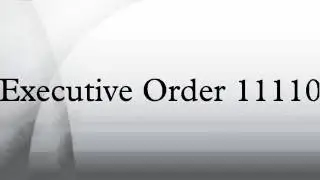Executive Order 11110