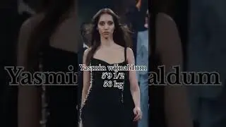 Height and weight of supermodels #bella#gigi#kendalljenner #yasminwijnaldum#vittoria#fashion#runway
