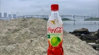 Coca-cola clear lime | Japan only exclusive! reviewed surrounded sea creepy crawlies!