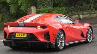 Supercars in the village of alderley edge.