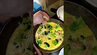 How to make Amazing Broccoli and Salmon omelette
