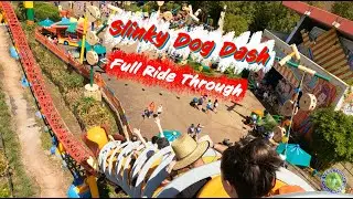 Slinky Dog Dash Full Ride Through Back Row | Toy Story | Disney Hollywood Studios | Spring Break