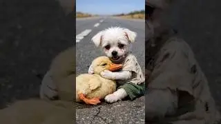 poor puppy proved that humanity still exists today#Ai CharliePup
