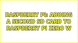 Raspberry Pi: Adding a second sd card to raspberry pi zero w