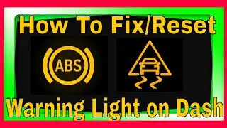 How to fix ABS light, Traction Control light, Service Stabiltrack light