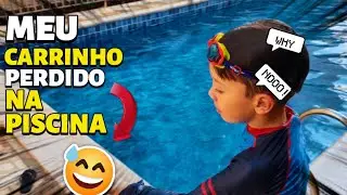 Carrinho Perdido no Fundo da Piscina! 😱 Joqs e o Desafio com Papai e Mamãe