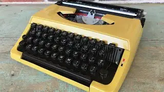 [SOLD!] Typewriter for Sale Review: Bumblebee Brother Charger 11