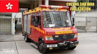[Hong Kong] Light Rescue Unit Responding (Cheung Sha Wan Fire Station) + HKFSD Ambulance