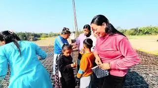 छत ढलानमा भयो हाना हान