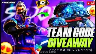 🔴FF LIVE DIAMOND GIVEAWAY 💎♻️ MONTHLY MEMBERSHIP WIN 🤯 K2 IS LIVE💀 #gyangaming #giveaway #tondegamer
