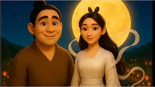 The Legend of Moon Lady and Cuoi 🌕✨ | Vietnamese Folktale Animated for Kids