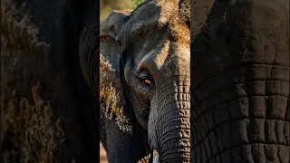 Ancient Gaze &ndash; Elephant Skin Macro #ElephantLove #MacroWildlife #AnimalPortrait #SkinTexture