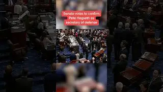Senate votes to confirm Pete Hegseth as secretary of defense