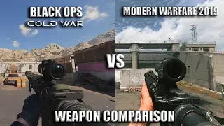 Call of Duty Black Ops Cold War VS Modern Warfare 2019 : Weapons With Attachment Comparison 4K