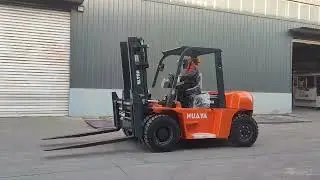 HUAYA 6 ton diesel forklift factory test run, support customization, please contact me.