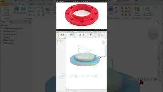 สอนสร้าง Model Flange 📐🔨  #inventor  #autodesk  #สอนเขียนแบบ   #synergysoft