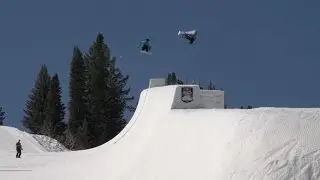 First Ever Doubles Competition at Red Bull Double Pipe | TransWorld SNOWboarding