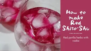How to Make Red Shiso-Shu (Red Perilla herbs with Vodka)
