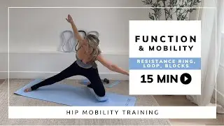 15-Minute Pilates Mobility Flow | Hip Strength & Function with Ring, Blocks + Loop | Amy Jordan