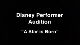 Disney Character Performer Audition Video