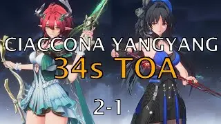 AMAZING DUO - Yangyang Ciaccona Shorekeeper vs Hazard ToA Fallacy | Wuthering Waves