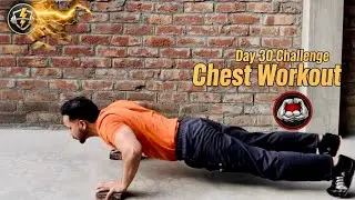 Day 30/30 Fitness Challenge | Chest Workout At Home | Top 4 Chest Exercises At Home | #viral #gym 