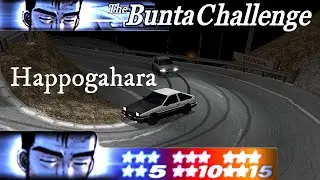 Initial D Street Stage Happogahara Bunta 15 Star Challenge AE86 Playthrough