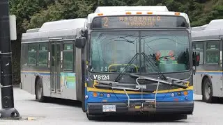 TransLink 2009 New Flyer DE60LFR - V8124 on route 2 MacDonald to Burrard Station