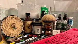 Lorekeeper by Noble Otter - rasoio regolabile Tatara Muramasa-pennello tasso Silvertip Emperor2 Oumo